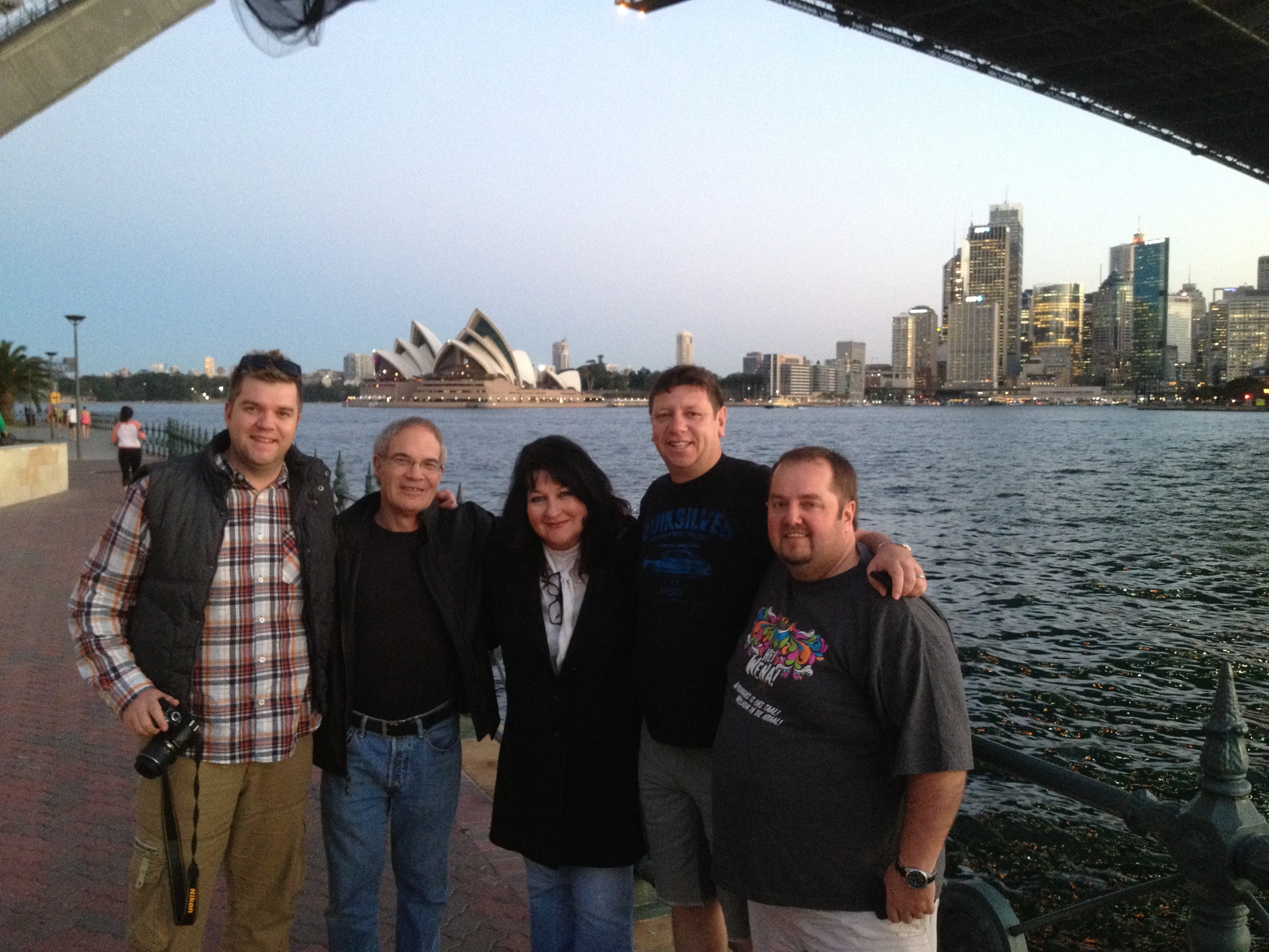 2013 - Sydney tydens die OZ toer - Met Louis Loock, Wessel van Wyk, Frikkie Kruger en Pieter-Jan Kapp
